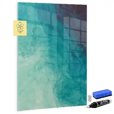 Magnetisk tavle med pen motiv med havabstraktion