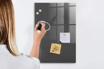 Magnetisk tavle med pen grå