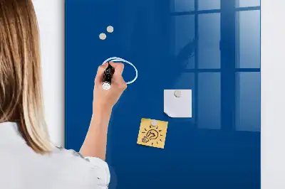 Magnetisk tavle med pen Blå