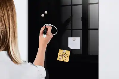 Magnetisk tavle med pen Sort