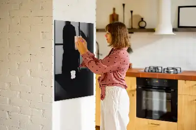 Magnetisk tavle med pen Sort