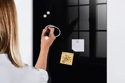 Magnetisk tavle med pen Sort