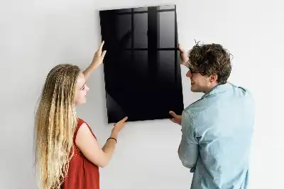 Magnetisk tavle med pen Sort
