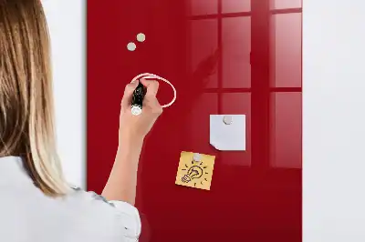 Magnetisk tavle med pen Rød