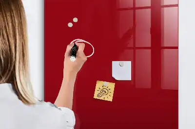 Magnetisk tavle med pen Rød
