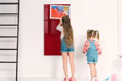 Magnetisk tavle med pen Rød