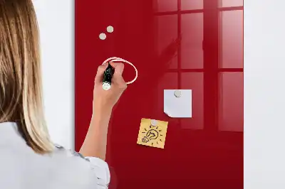 Magnetisk tavle med pen Rød