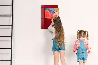 Magnetisk tavle med pen Rød