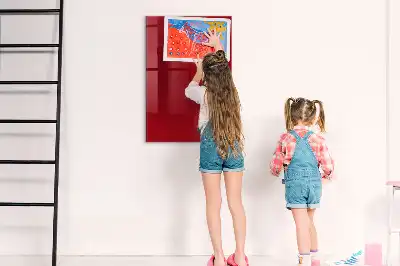 Magnetisk tavle med pen Rød