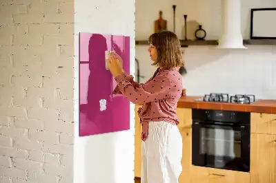 Magnetisk tegnetavle i intens lyserød