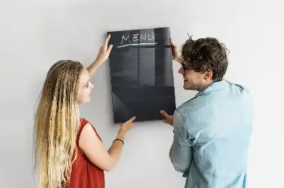 Magnetisk tegnetavle som menutavle
