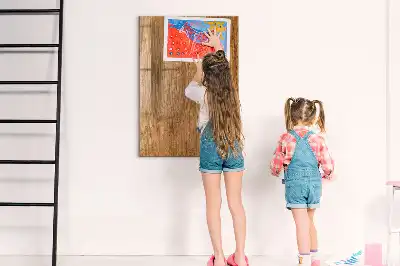 Magnetisk tavle med pen i varmt træ