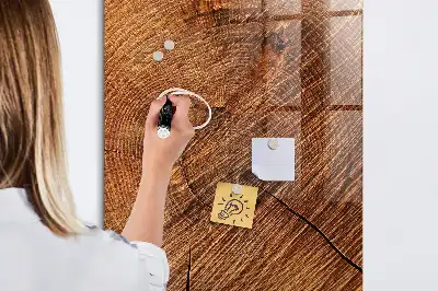 Magnetisk tegnetavle i varm trætone