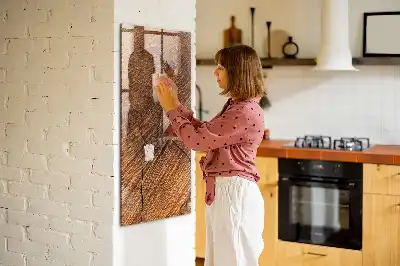 Magnetisk tegnetavle i varm trætone