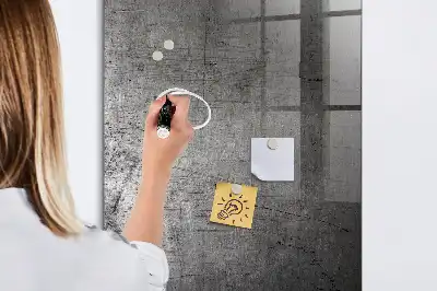 Magnetisk tavle med pen i ridset metal