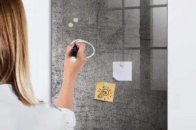 Magnetisk tavle med pen i ridset metal
