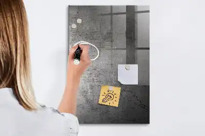 Magnetisk tavle med pen i ridset metal