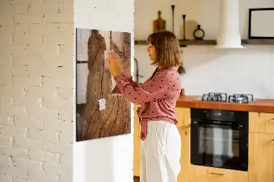 Magnetisk tegnetavle i design af gammelt træ