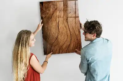 Magnetisk tegnetavle i design af gammelt træ