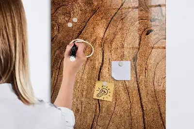 Magnetisk tegnetavle i design af gammelt træ