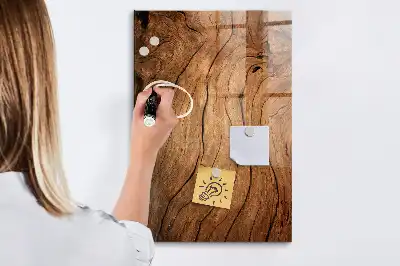 Magnetisk tegnetavle i design af gammelt træ