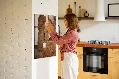 Magnetisk tegnetavle i design af gammelt træ