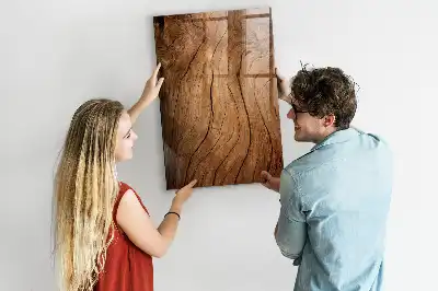 Magnetisk tegnetavle i design af gammelt træ