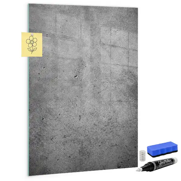 Magnetisk tavle med pen i betonfinish