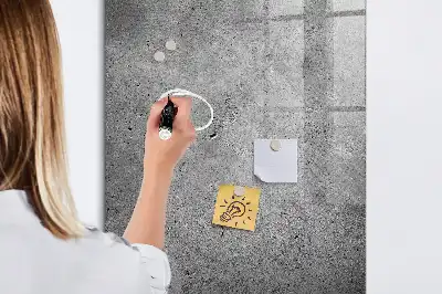 Magnetisk tavle med pen i betonfinish