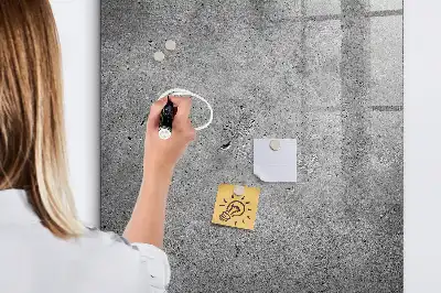 Magnetisk tavle med pen i betonfinish