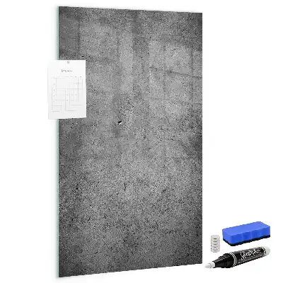 Magnetisk tavle med pen i betonfinish