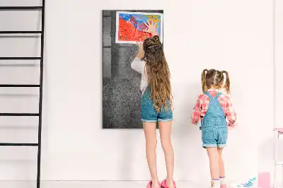 Magnetisk tavle med pen i betonfinish