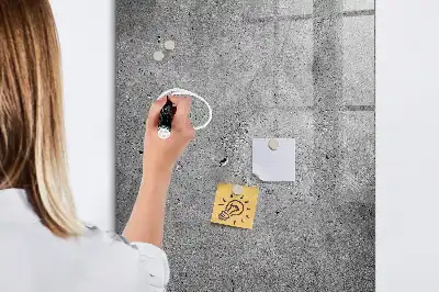 Magnetisk tavle med pen i betonfinish