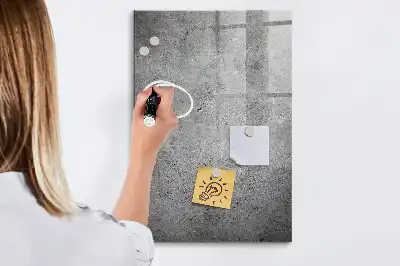 Magnetisk tavle med pen i betonfinish