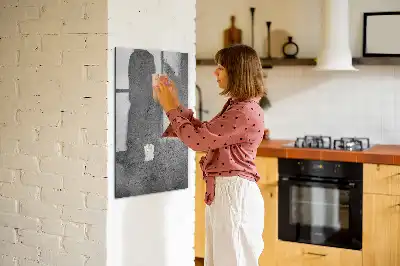 Magnetisk tavle med pen i betonfinish