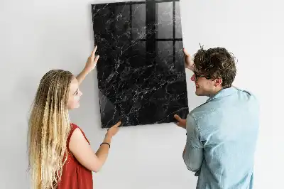 Magnetisk tegnetavle i farven mørk marmor