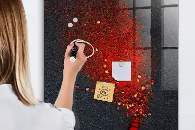 Magnetisk tavle med pen Paprikapulver