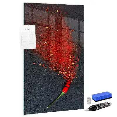 Magnetisk tavle med pen Paprikapulver