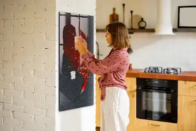 Magnetisk tavle med pen Paprikapulver