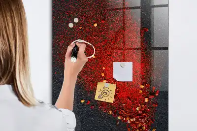 Magnetisk tavle med pen Paprikapulver