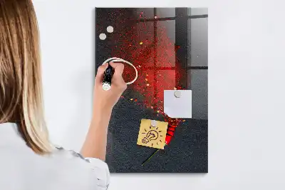 Magnetisk tavle med pen Paprikapulver