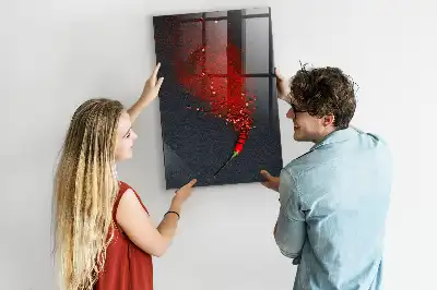 Magnetisk tavle med pen Paprikapulver