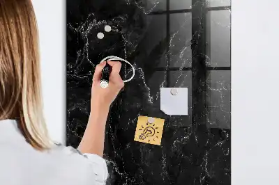 Magnetisk tegnetavle i mørk marmor