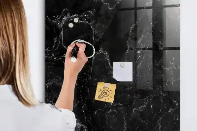 Magnetisk tegnetavle i mørk marmor