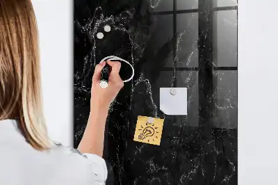 Magnetisk tegnetavle i mørk marmor