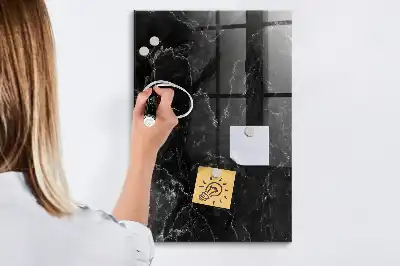 Magnetisk tegnetavle i mørk marmor