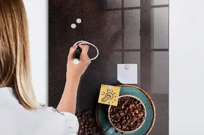 Kaffebønner med magnetisk tavle og pen
