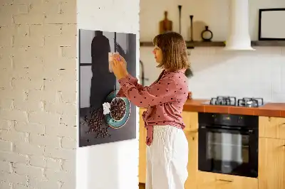 Kaffebønner med magnetisk tavle og pen