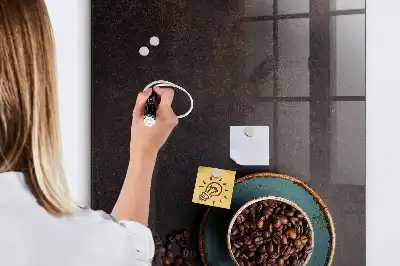 Kaffebønner med magnetisk tavle og pen