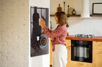 Kaffebønner med magnetisk tavle og pen